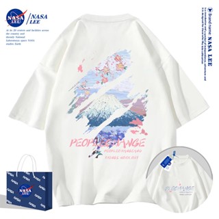 เสื้อยืดแขนสั้นผ้าฝ้ายคอตตอนลาย NASA รุ่นใหม่สำหรับฤดูร้อน 2…
