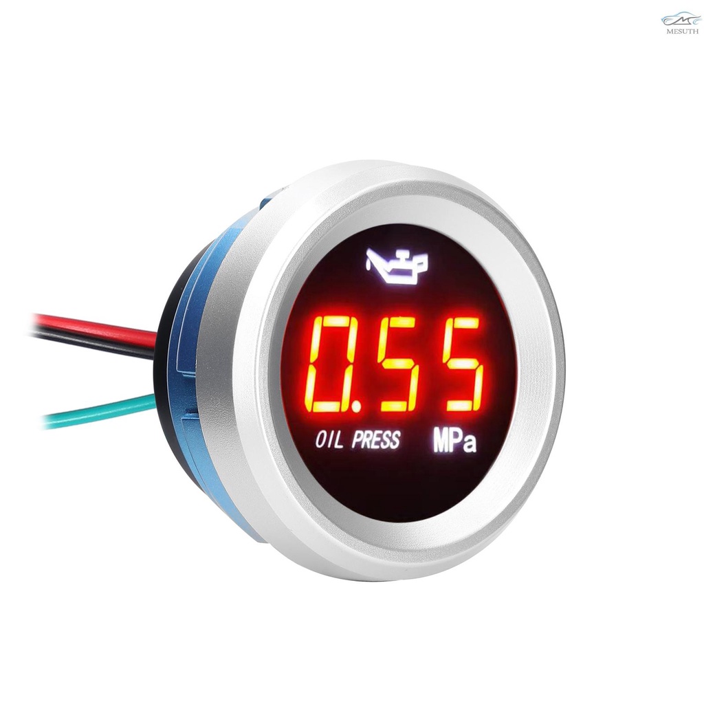 เครื่องวัดความดันน้ํามันเครื่องยนต์ดิจิทัล พร้อมไฟกระพริบ 0-1.00MPa 9-35V สําหรับรถยนต์ รถจักรยานยนต์ ราคา ถูกที่สุด ดีลบีเคเค แกลเลอรีภาพที่ 2