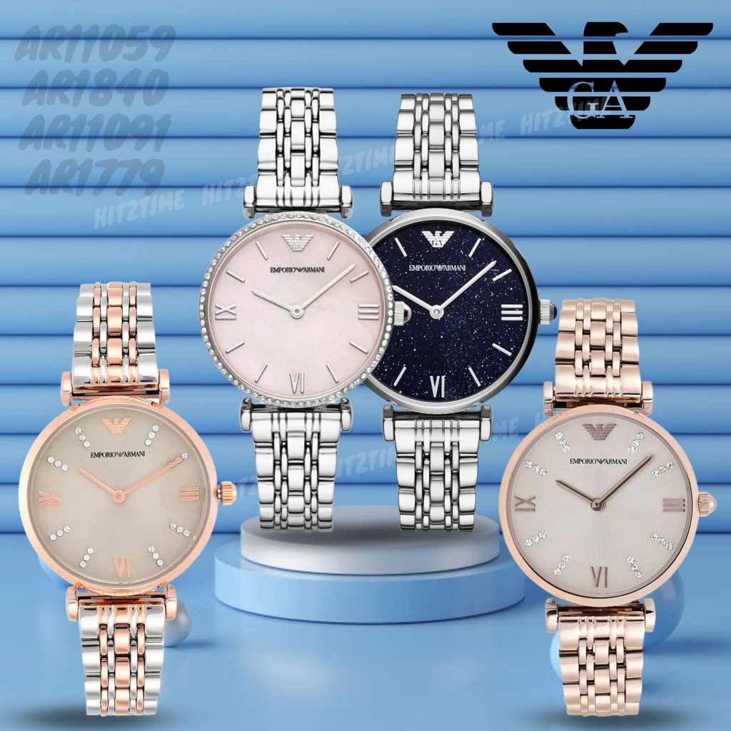 HITZTIME นาฬิกา Emporio Armani OWA345 นาฬิกาข้อมือผู้หญิง นาฬิกาผู้ชาย แบรนด์เนม Brand Armani Watch AR1925