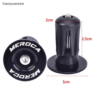 Tianyuaneee 2 ชิ้นจักรยานบาร์ปลายปลั๊กอลูมิเนียมแผนที่ Grip Anti-slip Firm Handlebar Caps ดีมาก