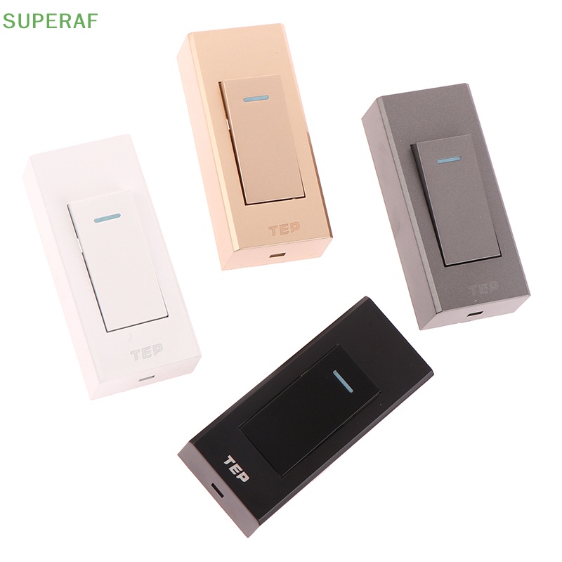 SUPERAF 1 PC 1 Gang 2 Way Surface Mount Wire การติดตั้งข้างเตียงเปิด/ปิดแผงควบคุมแผงโคมไฟติดผนังร้อน