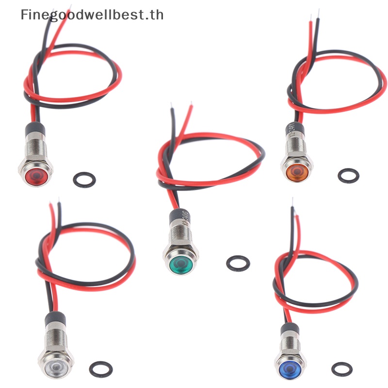 Fbth ไฟเตือน led P67 6 มม. 3v 5v 6v 12v 24v 220v กันน้ํา