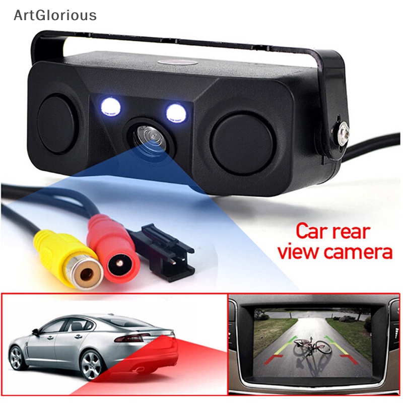 Art 3 in1 เรดาร์เซนเซอร์ถอยหลัง จอดรถยนต์ 170° กล้องสากล N