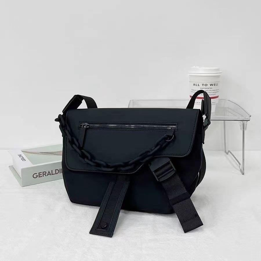 Zara2023 ใหม่ กระเป๋าสะพายไหล่ สะพายข้าง สายโซ่ ความจุขนาดใหญ่ แฟชั่นสําหรับผู้ชาย
