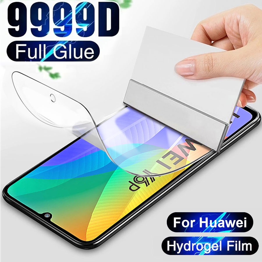 Huawei Y5P Y6P Y6s Y7P Y7a Y7 Pro Y9 Prime 2019 Y9a Y9s Honor 8X 50 Lite Nova 3i 5T 7 7i 8i 9 10 Se 11 11i Y61 Y70 Y90 P20 P30 P40 P50 Lite Pro Mate 20 30 40 50 Pro ฟิล์มไฮโดรเจล แบบนิ่ม ทรงโค้ง
