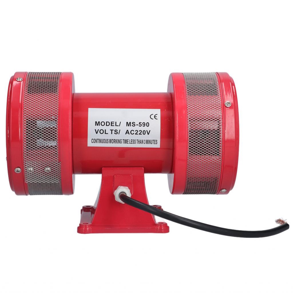 Motor Alarm Air Raid Siren AC 220V สําหรับสนามบินพื้นที่ขุดเรือ