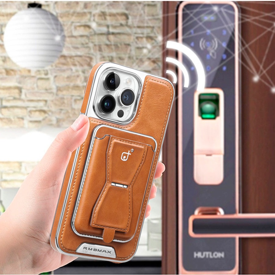 ที่ถอดออกได้กระเป๋าสตางค์หนังสําหรับ ไอโฟน 16 มือโปร สูงสุด 15 บวก 14 13 12 มือโปร ขาตั้งแม่เหล็กผู้ถือปกแข็ง