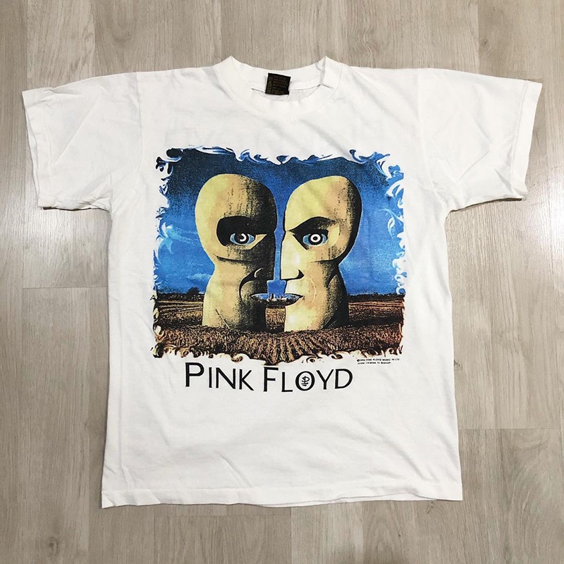 Ready stock Pink Floyd Pink Floyd Short Sleeve Vintage T-Shirt Bieber Kanye with The Same Half Sleeve