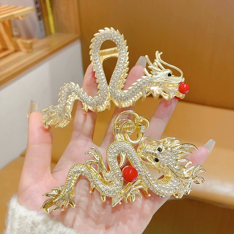 สไตล์ใหม่สไตล์จีนคลิปรูปมังกรหญิงปีใหม่อินเทรนด์ด้านหลังหัวสไตล์ใหม่กรงเล็บผมสไตล์ใหม่เครื่องประดับหัวเฉพาะ - รูปที่ 2