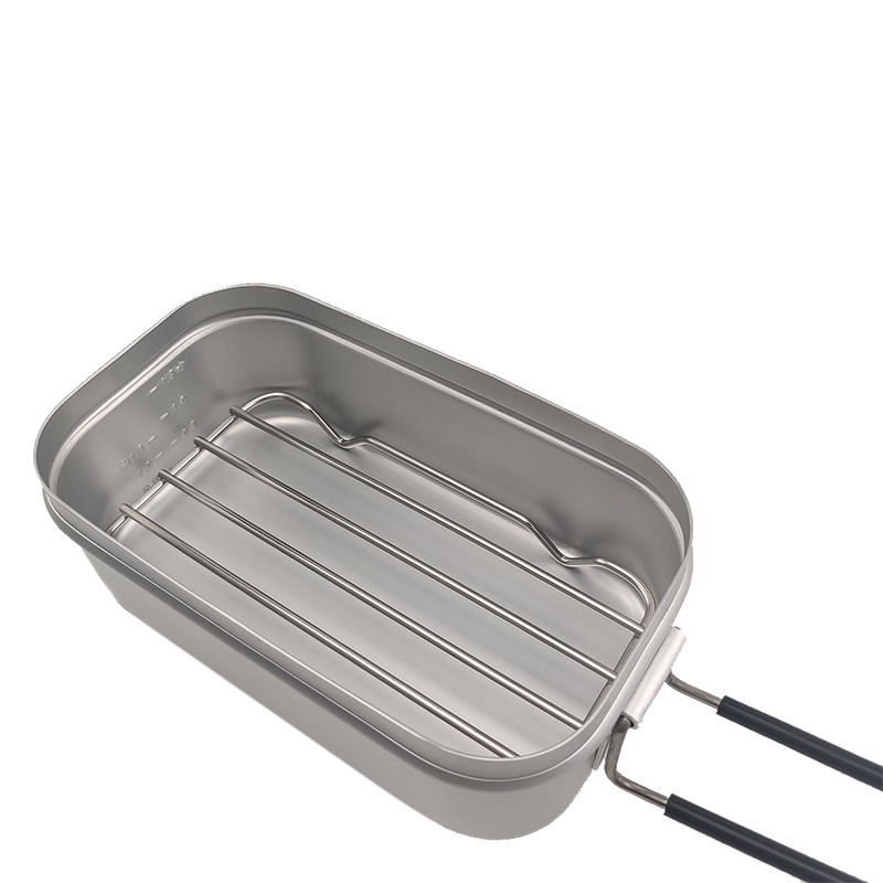 Japanese-Style Aluminum Lunch Box SST Steaming Rack Lunch Box Steamer BBQ Grill Fit Aluminum Lunch Box 800 1000ml