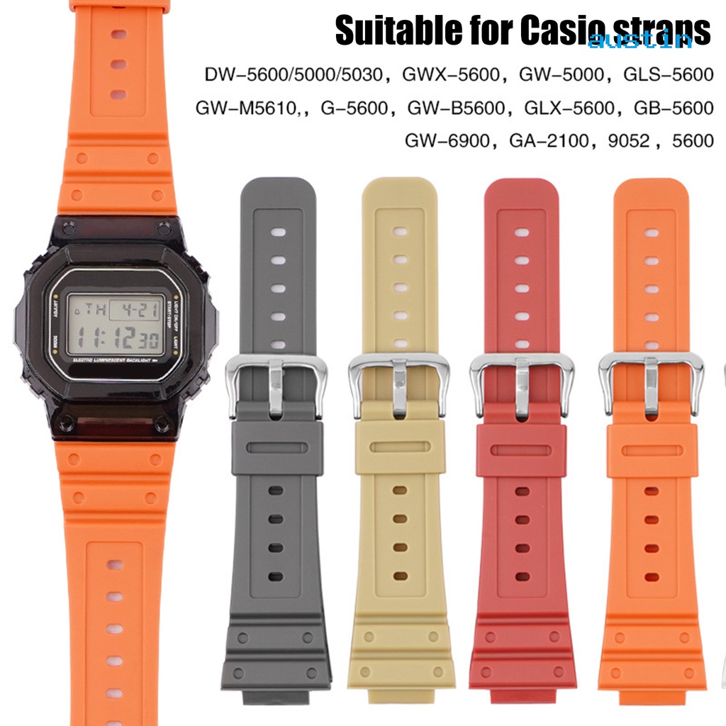 [AY] สายนาฬิกาข้อมืออัจฉริยะ กันน้ํา ระบายอากาศ แบบเปลี่ยน สําหรับ Casio DW-6900 GW-M5610 DW-5600E