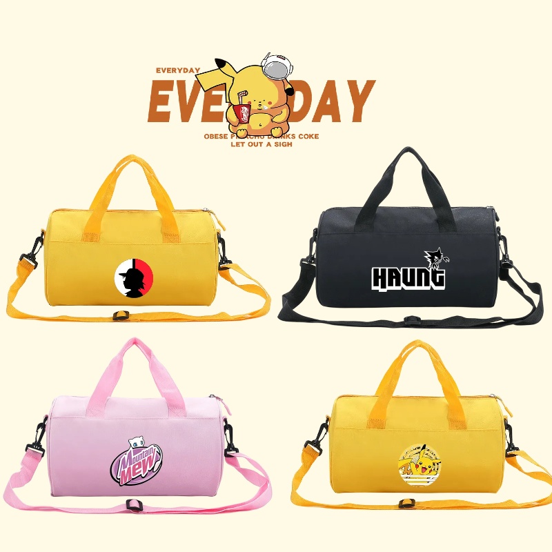 กระเป๋าเดินทาง อเนกประสงค์ กันน้ํา ลาย Pokemon Pikachu เหมาะกับการพกพาเล่นกีฬา ฟิตเนส แฟชั่นสําหรับเด็กผู้ชาย และเด็กผู้หญิง