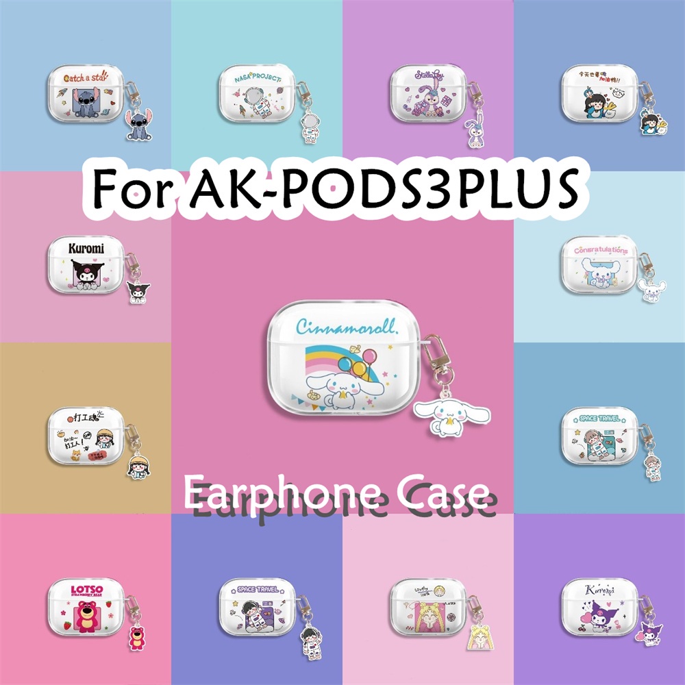 พร้อมส่ง! นําไปใช้กับ AK-PODS3PLUS เคส Case เคสหูฟัง ซีรีส์การ์ตูนต่อต้านฤดูใบไม้ร่วง ซิลิโคนนุ่ม เค