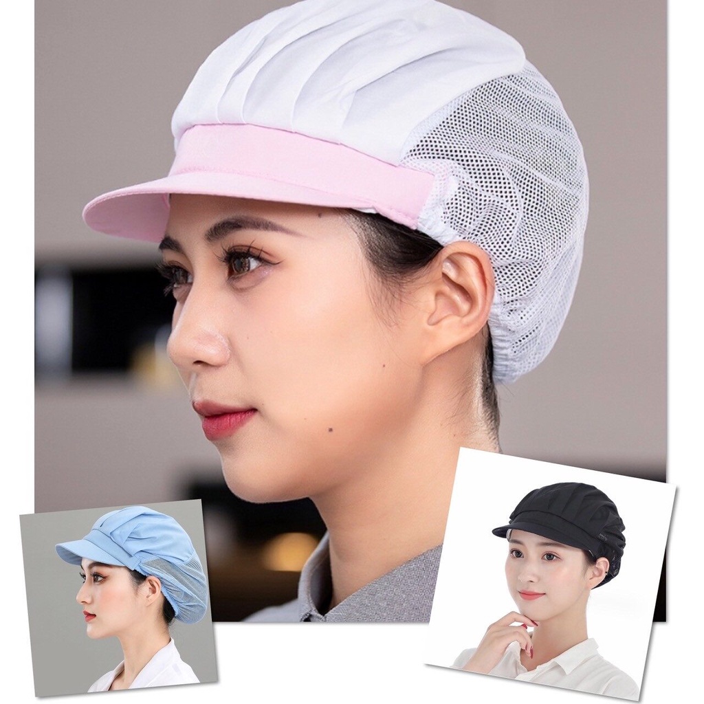 ✨ หมวก แม่ครัว หมวกทำอาหาร โรงงาน เชฟ ร้านอาหาร โรงแรม ผ้าเนื้อดี ยืดยุ่น ระบายอากาศ เกรดพรีเมี่ยม ✨ - รูปที่ 6