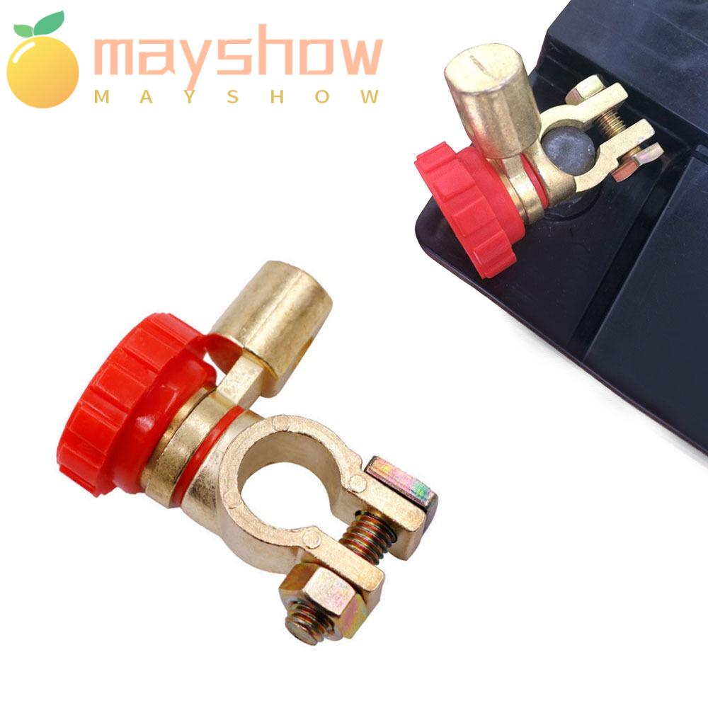 Mayshow สวิทช์แบตเตอรี่รถยนต์ รถบรรทุก ตัวแยกแบตเตอรี่ ตัดอย่างรวดเร็ว ป้องกันการรั่วไหล ตัดการเชื่อมต่อสวิตช์แยก