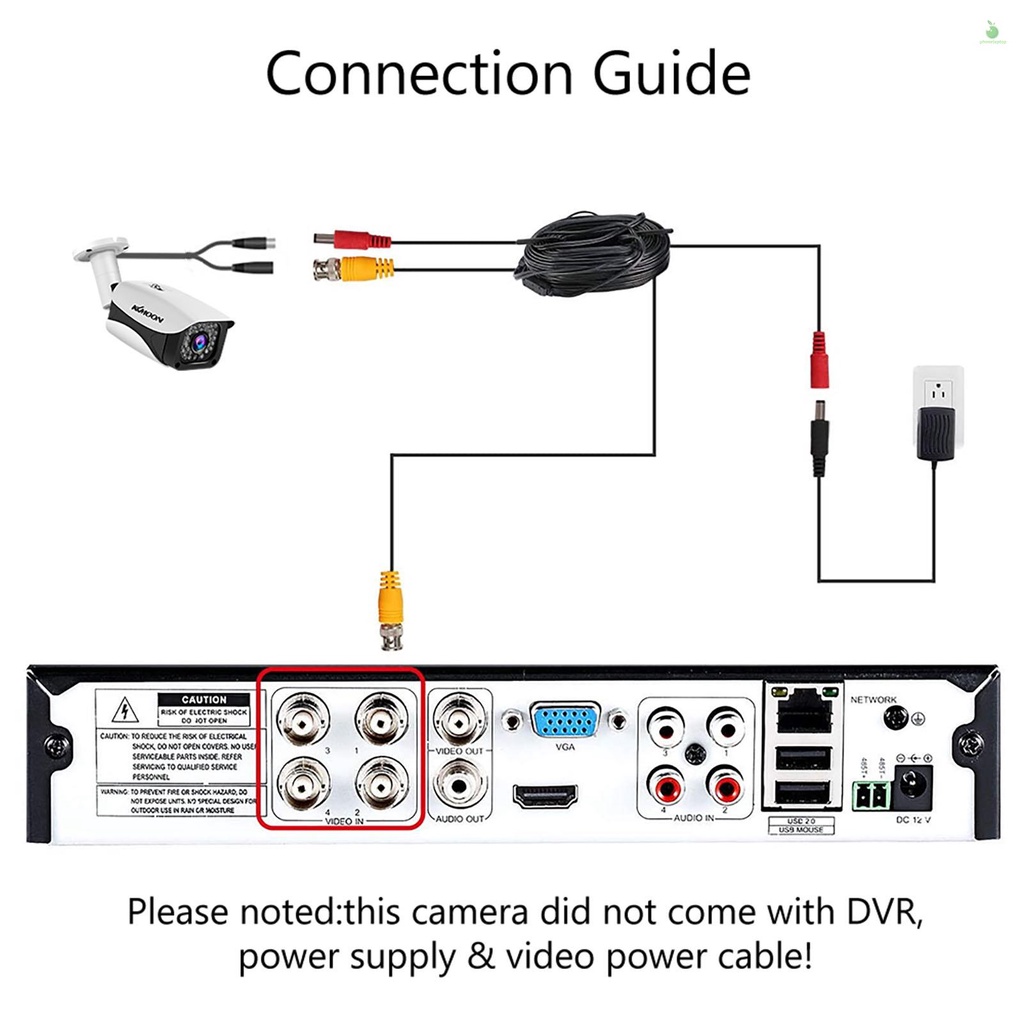 กล้องวงจรปิดรักษาความปลอดภัย 2MP 1080P ความละเอียดสูง (ไฮบริด 4-in-1 CVI TVI AHD CVBS) ระบบ NTSC มองเห็นที่มืด อินฟราเรด ทนฝน สภาพอากาศ สําหรับกลางแจ้ง ในร่ม