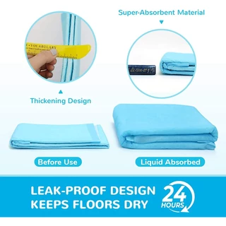 Dog Training Pads แผ่นรองฉี่สุนัขและแมว เนื้อเนียน ซึมซับไว ไม่รั่วซึม หนาขึ้น 1.2 กก