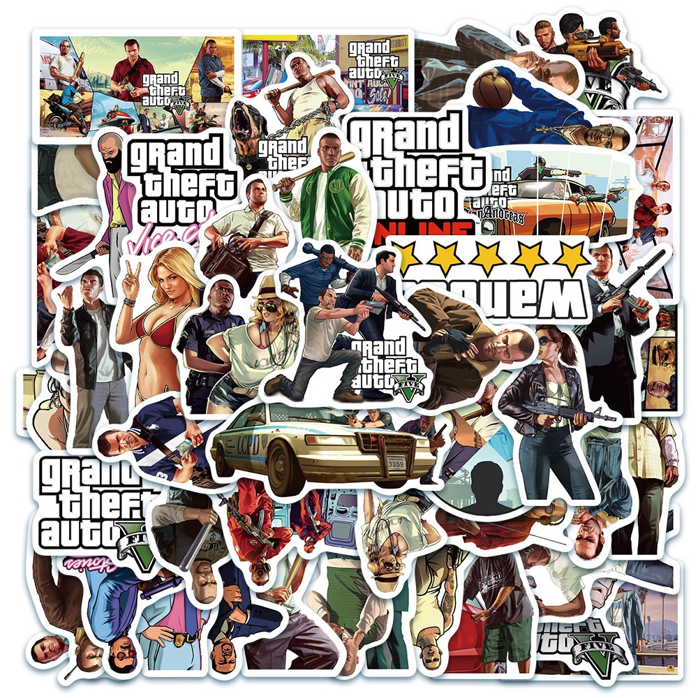 100 ชิ้น / ชุด ❉ Grand Theft Auto GTA Series A สติกเกอร์ สําหรับติดตกแต่งรถยนต์ ❉ สติกเกอร์แฟชั่น กันน้ํา DIY