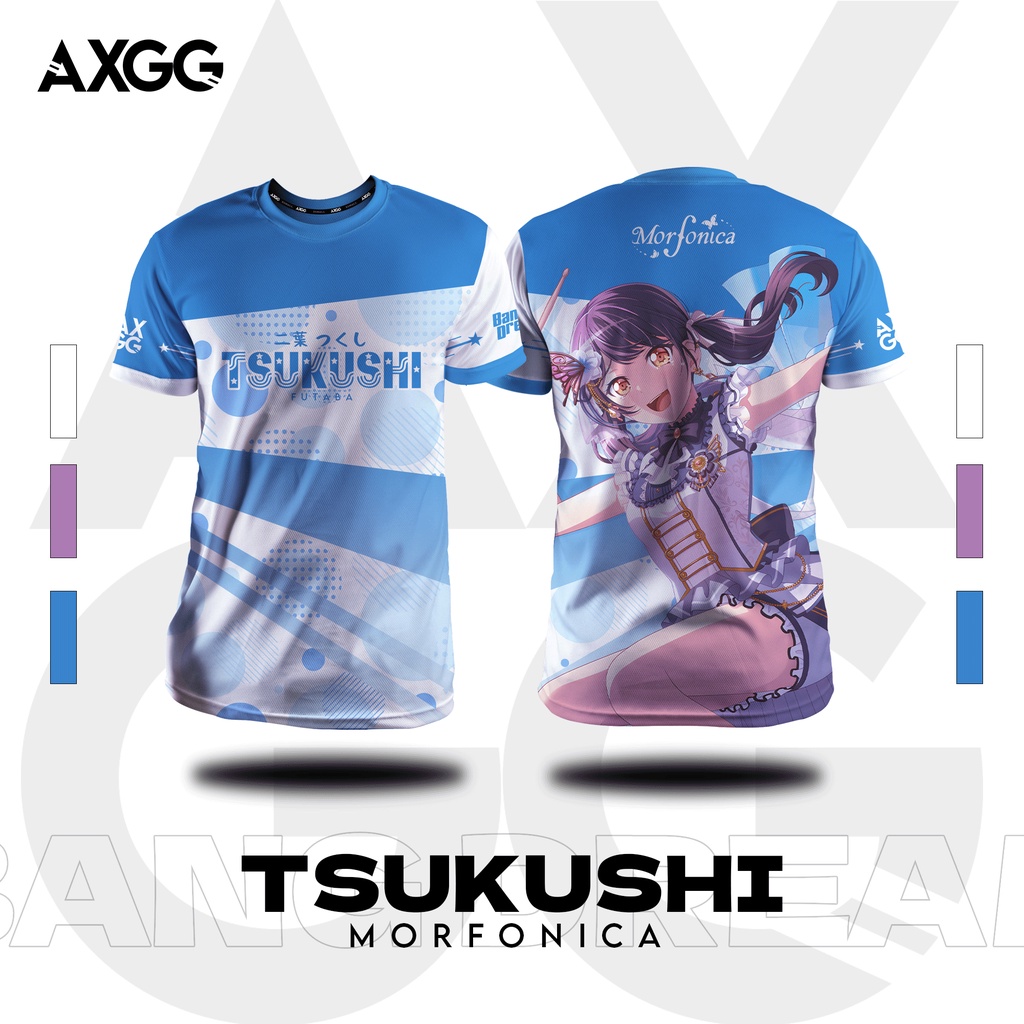 Axgg Bang Dream - เสื้อยืด Morfonica / Baju Microfiber Jersi / Jersey Sublimation / Tshirt Jersey