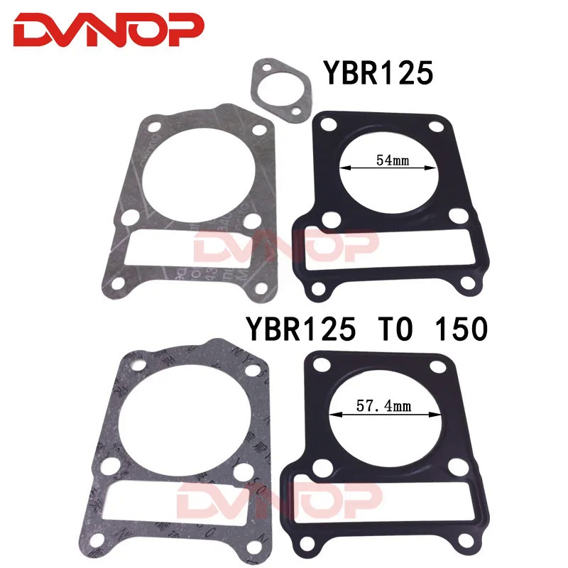 ชุดปะเก็นสําหรับ Yamaha YBR125 YBR 125 YB125 YBR150 YBR125 ถึง 150 125cc ปะเก็น Egine อะไหล่
