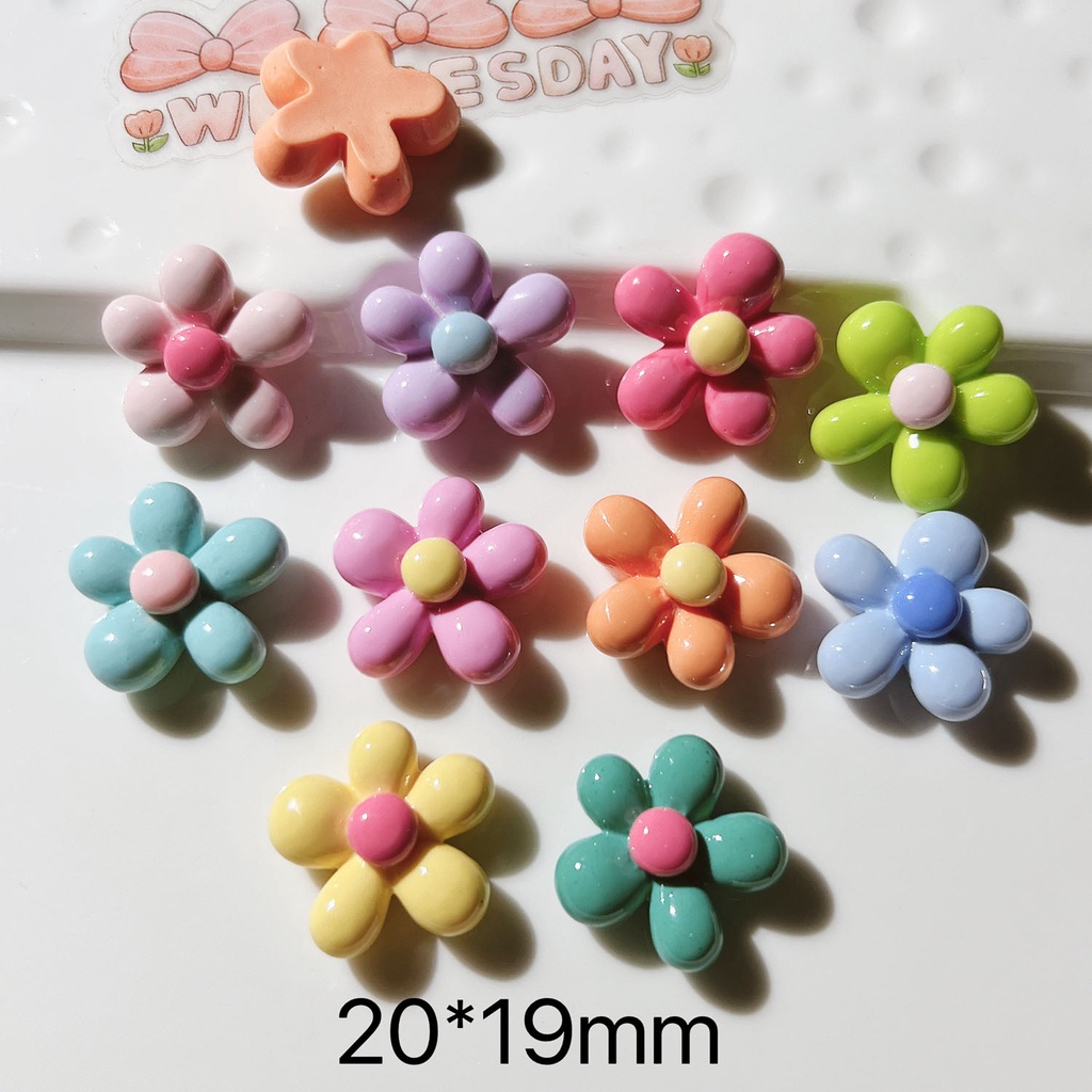 แผ่นกาวเรซิ่น รูปดอกไม้ห้ากลีบ แวววาว แฮนด์เมด diy อุปกรณ์เสริม สําหรับตกแต่งรองเท้า หมวก
