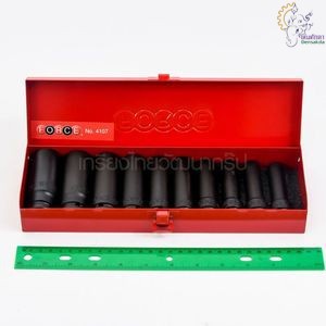 [ราคาถูก]🎆 (F131-4107)  4107 ชุดบ๊อกซ์ลมยาว 6เหลี่ยม1/2" 10PCS