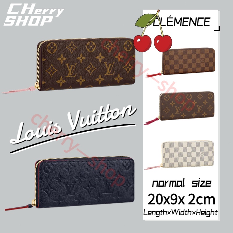 หลุยส์วิตตองLOUIS VUITTON Clemence Wallet กระเป๋าสตางค์ใบยาว/ซิป LV BAG