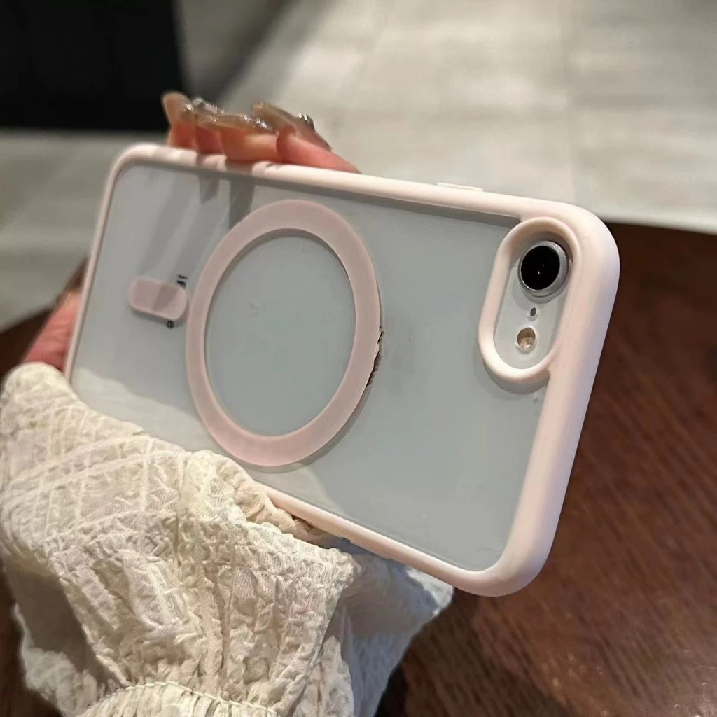 เคสโทรศัพท์มือถือแบบนิ่ม ใส กันกระแทก พร้อมคอยล์แม่เหล็กในตัว สําหรับ iPhone 7Plus 8Plus 7 8 X XS max 11 Pro max SE2020