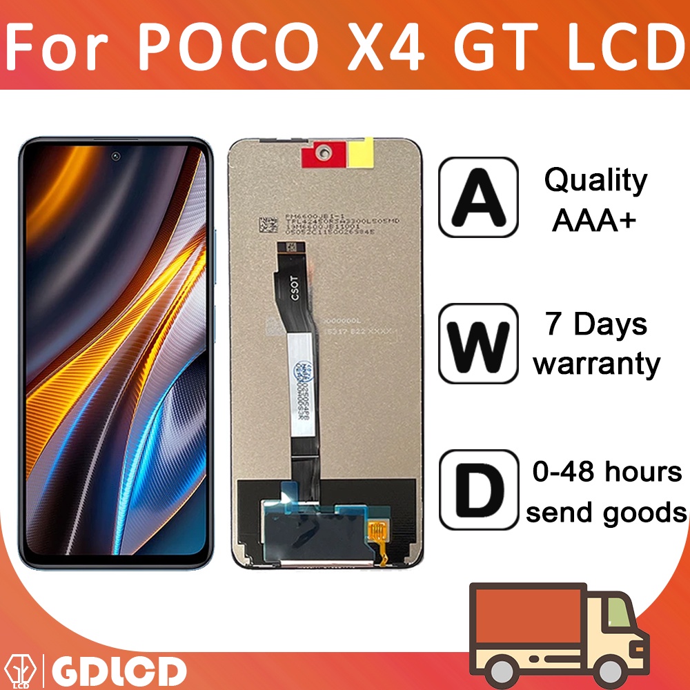 หน้าจอ LCD สําหรับ Xiaomi POCO X4 GT 22041216อะไหล่หน้าจอสัมผัสดิจิทัล LCD แบบเปลี่ยน