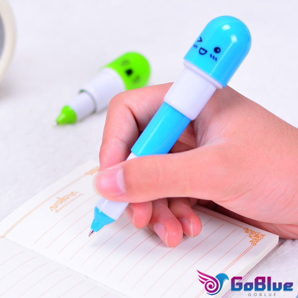 GoBlue ปากกาแคปซูล  ปากกาลูกลื่น ปากกาแฟชั่น capsule ballpen