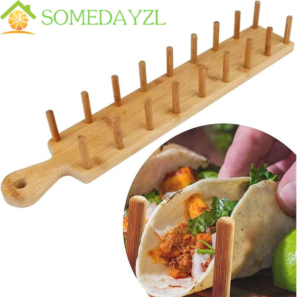 Somedayzl ที่คีบทาโก้ แบบไม้ไผ่ นิ่ม หรือแข็ง ด้ามจับเป็นมิตรกับสิ่งแวดล้อม 8 ชิ้น