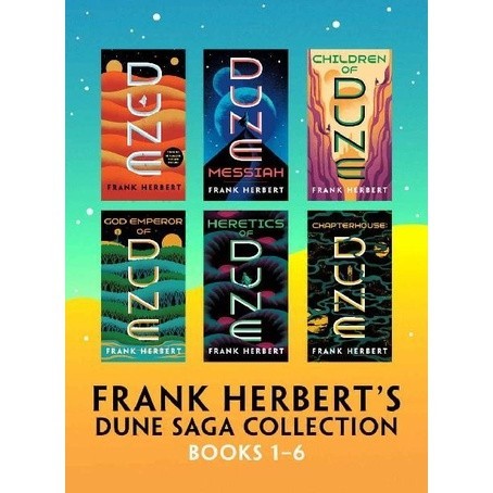 หนังสือนิยาย Frank Herbert's Dune Saga สําหรับสะสม 1-6