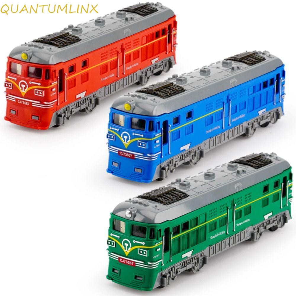 Quantuml Inertial Train Model,จําลอง Scale Educational Rail Vehicle Toy,เด็กวัยหัดเดินหลายสีพลาสติกรถไฟขนาดเล็กของเล่นรถของเล่นเด็ก