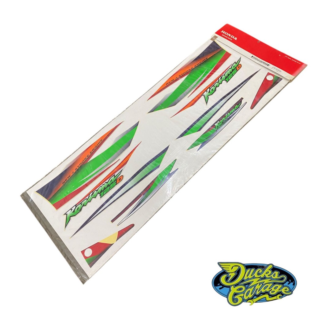HIJAU 871X0-KPH-880ZE Striping Sticker Honda Karisma X125D X 125 D Original Green Body List Sticker