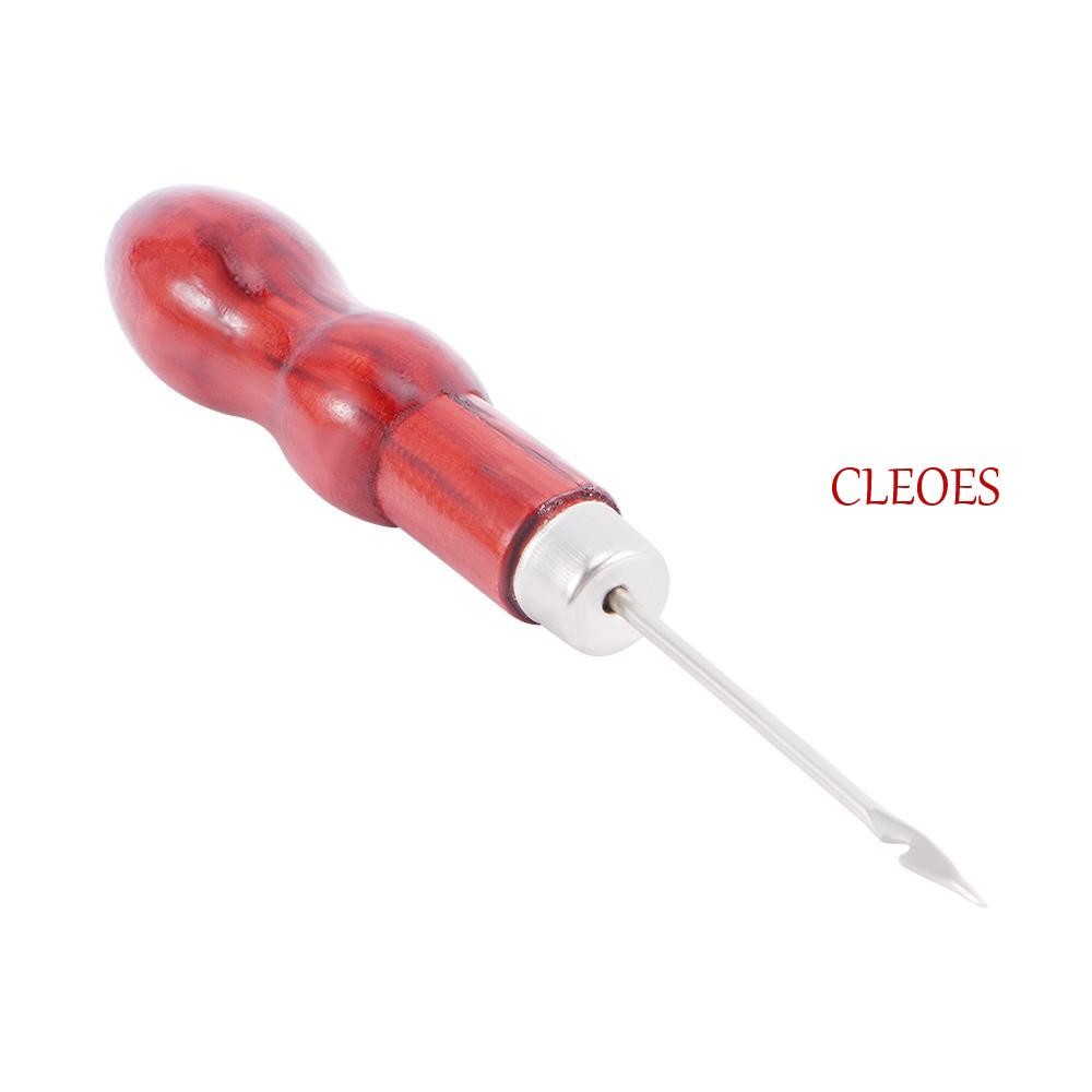 Cleoes รองเท้าซ่อมเข็มรองเท้า 1 ชิ้น DIY ผ้าใบเย็บเครื่องมือ Punch Hand Stitcher