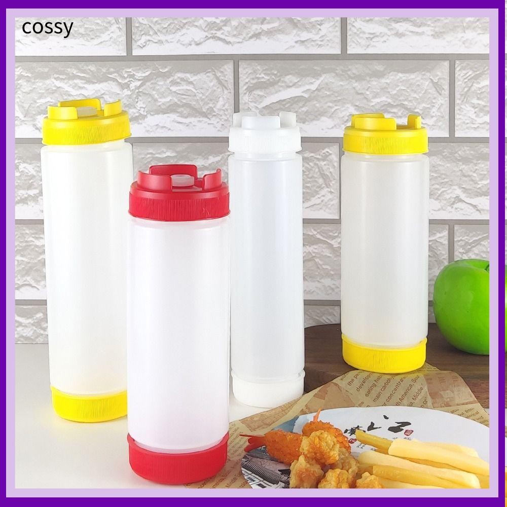 Cossy ขวดซอส,พลาสติกสองหัวบีบขวด,ครัวเครื่องมือ Portbale 16oz 20oz 24oz ความจุขนาดใหญ่มะเขือเทศ Catchup Dispenser ปิกนิกหม้อหุงข้าว