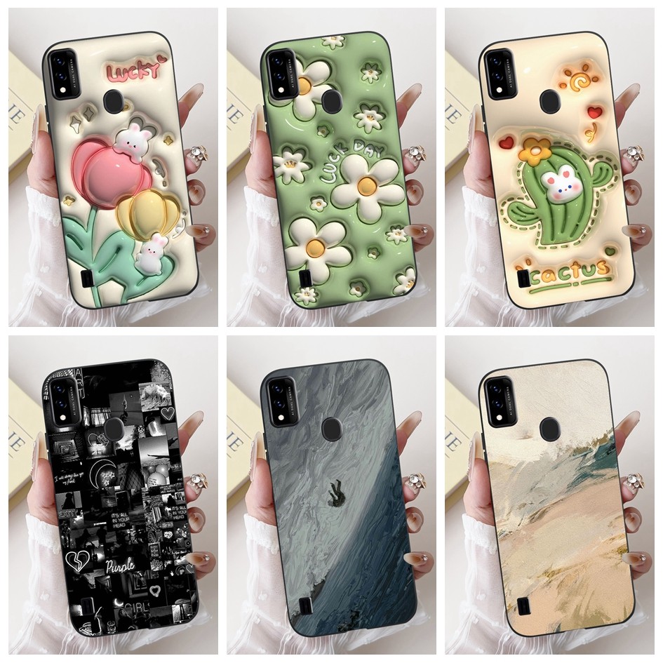 สําหรับ ZTE ใบมีด A51 กรณี Cool แฟชั่น Daisy ดอกไม้ซิลิโคนสําหรับ ZTE ใบมีด A71 A7030 กันชนสําหรับ BladeA51 51 Capa