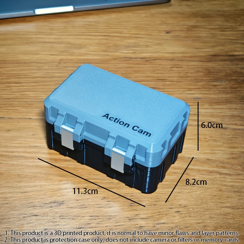 3d การพิมพ์ Manufacturing กล่องเก็บสําหรับ DJI Action Cam 3, 4, 5 Gadget Organizer Case
