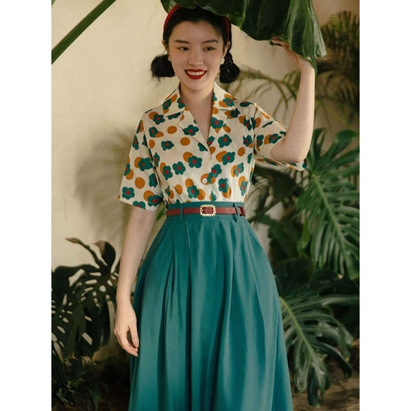 เสื้อเชิ้ตฮาวาย แขนสั้น ลายดอก ผ้าไหมอิตาลี thumbnail 6
