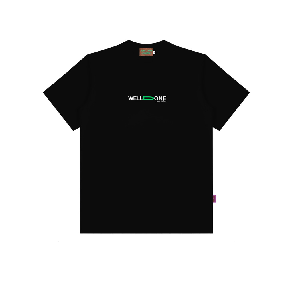 เสื้อยืด Welldone Logo 24s - Stretch BlackUnisex