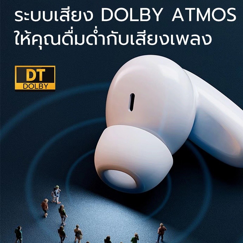 เสียงเพราะ JQVITEK TWS Earphone หูฟังบลูทูธไร้สาย TWS บลูทูธ 5.3 ไมค์ชัด ENC ตัดเสียงรบกวน ติ๊กต๊อกข