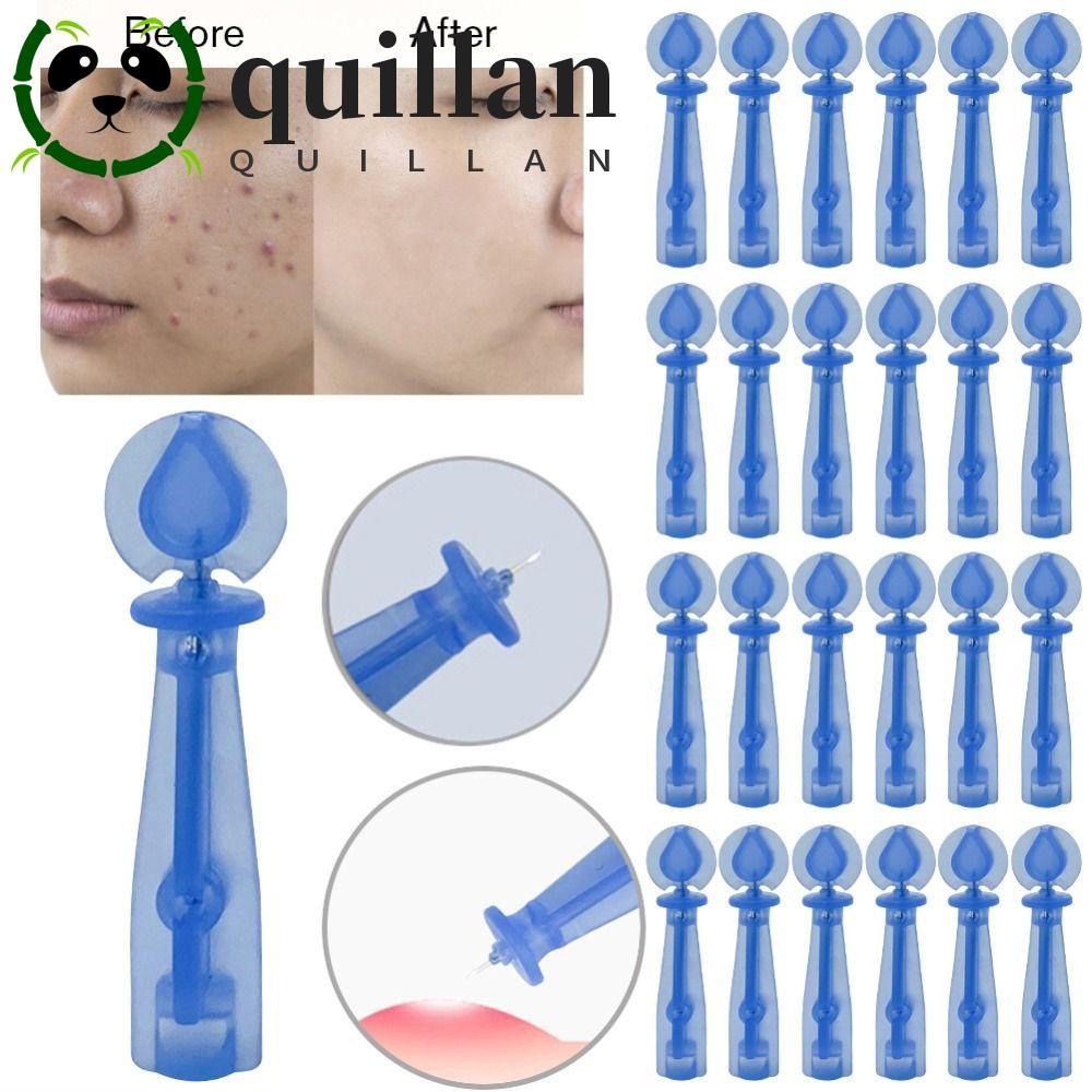 Quillan 50 ชิ้น/กล่องทิ้งเข็มสิว, Blackhead Remover Skin Care Blackhead Remover เครื่องมือ, Fat Grain Blemish Extractor Pimple Pins Professional Pimple Pins ร้านเสริมสวย