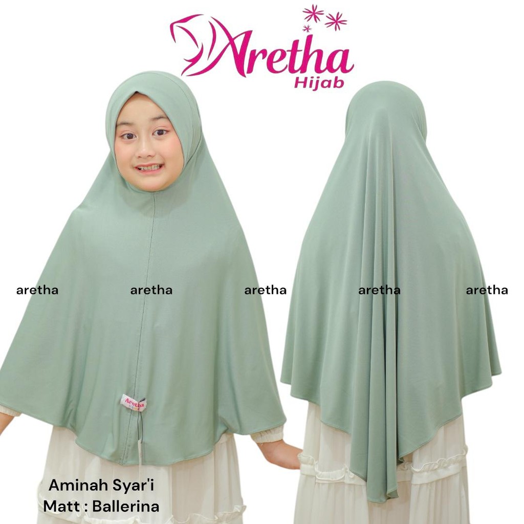 ฮิญาบเด็ก Jumbo Aminah Syari สําหรับเด็กอายุ 6-9 ปี