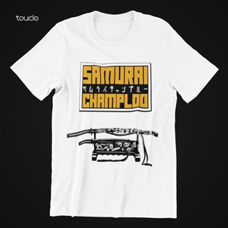 เสื้อยืด ผ้าฝ้าย พิมพ์ลายอนิเมะ Samurai Champloo สําหรับผู้ชาย