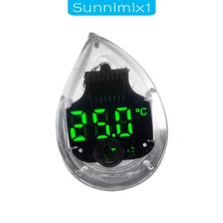 [Sunnimix1] เครื่องวัดอุณหภูมิตู้ปลา ขนาดเล็ก อ่านง่าย จอแสดงผล LED เครื่องวัดอุณหภูมิตู้ปลา