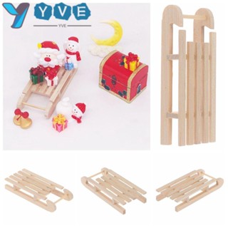 Yve บ้านตุ๊กตา ขนาดเล็ก สเกล 1/12 DIY หิมะ ลูกโลก อุปกรณ์คริสต์มาส ภูมิทัศน์ขนาดเล็ก