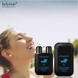 JULYSTAR Skyvii Vitality Anti-sleeping Energy ยาสูดพ่นจมูก Stick ทำความสะอาดตับจมูกสมุนไพรกล่องคู่หลุม Refreshing Stick Sleepy ขับรถ