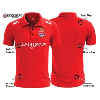 Kl City FC เสื้อโปโลแขนสั้น ลายทีมฟุตบอล DX5-PM Baju Berkolar Kuala Lumpur FC Player Futsal