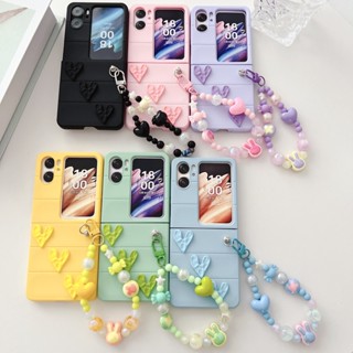 【Fold Love】เคสโทรศัพท์มือถือ แบบฝาพับ กันกระแทก สําหรับ OPPO Find N2 (DSO02)