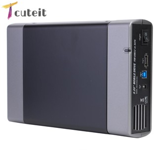 Tcuteit กล่องฮาร์ดดิสก์ภายนอก 5.25 นิ้ว USB3.0 เป็นอะแดปเตอร์ USB-B 8T